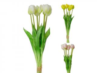 Tulipány svazek color 44 cm 7 květů
