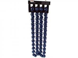 Vánoční řetěz kuličkový 20mm 2,7m ocelové modrý