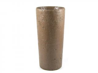 Váza keramická 15 x 33 cm hnědá
