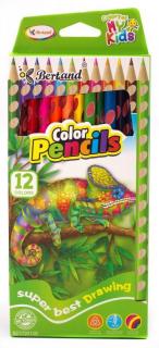 Školní pastelky trojhranné 12ks