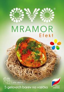 Tekuté gelové barvy OVO efekt mramor