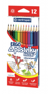 Trojhranné ERGO pastelky Centropen 12ks