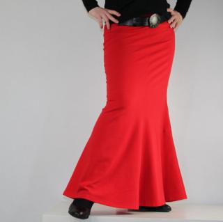 Maxi sukně červená Velikost: L