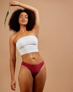 FLUX Menstruační kalhotky bezešvé Bikini Dusty Rose - Light Velikost: S