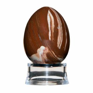 Kamenné vajíčko - kytičkový jaspis