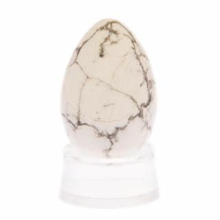 Kamenné vajíčko s otvorem - magnezit Velikost: 40x25 mm