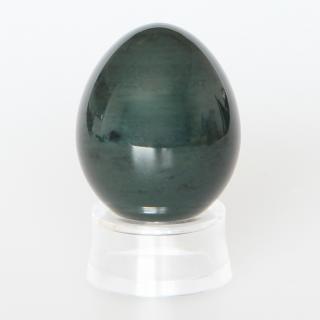Kamenné vajíčko s otvorem - nefritový jadeit Velikost: 40x25 mm