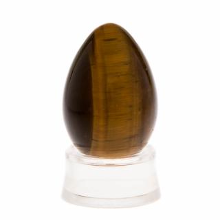 Kamenné vajíčko s otvorem - tygří oko Velikost: 40x25 mm