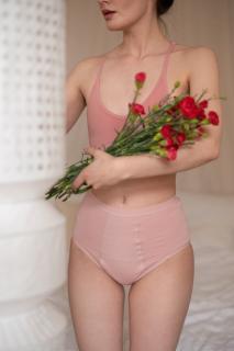 Love Luna Menstruační kalhotky Full Desert Rose Velikost: L