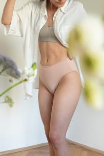 Meracus Menstruační kalhotky Hi Cut Nude Velikost: XL