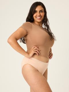 Modibodi Menstruační kalhotky Classic Bikini Moderate-Heavy Beige Velikost: L