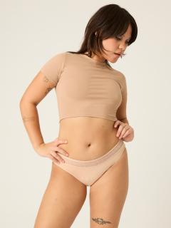 Modibodi Menstruační kalhotky Sensual Bikini Light-Moderate Beige Velikost: 2XL