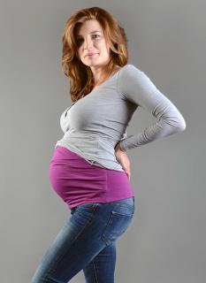 Těhotenský bederní pás Nice Belly fialový Velikost: L