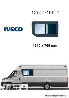 Boční levé posuvné okno | Iveco Daily (I. panel za řidičem)
