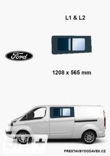 Boční levé posuvné okno L1 a L2 | Ford Transit Custom (I. panel za řidičem)
