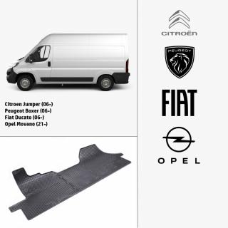 Gumové autokoberce - (3díl) | Citroen Jumper / Peugeot Boxer / Fiat Ducato (2006-) | Opel Movano (2021-)