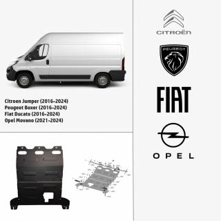 Kryt pod motor plech 2,5mm | Citroen Jumper / Peugeot Boxer / Fiat Ducato (16-24) | Opel Movano (21-24)