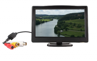 LCD monitor 5" (černý na palubní desku s možností instalace na HR držák)