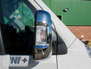 Ochranné kryty na zpětná zrcátka | Fiat Ducato / Peugeot Boxer / Citroen Jumper (krátké rameno  rv.(2007-2024))