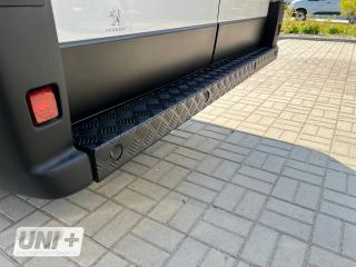 Ochranný kryt zadního nárazníku - Citroen Jumper, Peugeot Boxer, Fiat Ducato 07-, Opel Movano C 21-, Toyota Proace MAX 24- (Hliníkový plech s ražbou)