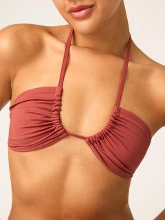 Horní díl plavek dámský variabilní - bikini top sahara red Velikost: XS/08