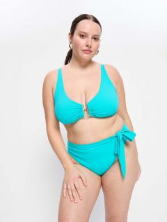 Menstruační plavky Molokai Hi-Waist Tie Bottom Ocean na silnou menstruaci spodní díl Velikost: 4XL/22