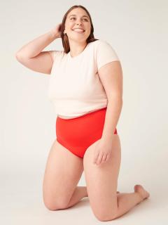Modibodi Menstruační kalhotky Seamfree Full Brief Heavy-Overnight Waratah Red Velikost: L