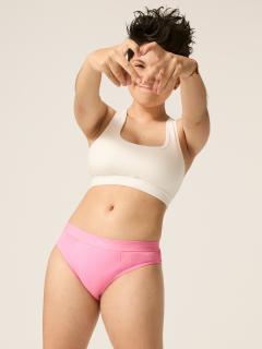 Modibodi Teen Menstruační kalhotky Hipster Bikini Maxi Fairy Floss Pink Velikost: 16-18 let