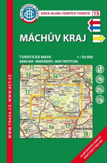 15 Máchův kraj 7. vydání, 2017 - turistická laminovaná mapa