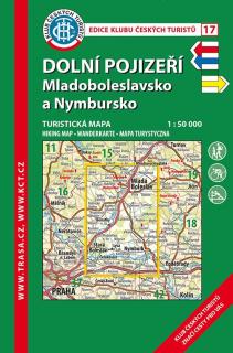 17 Dolní Pojizeří, Mladoboleslavsko 5. vydání, 2015 - turistická laminovaná mapa
