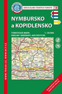 18 Nymbursko a Kopidlnsko 4. vydání, 2015 - turistická laminovaná mapa
