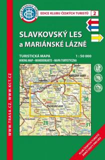 2 Slavkovský les a Mariánskolázeň 9. vydání, 2019 - turistická laminovaná mapa
