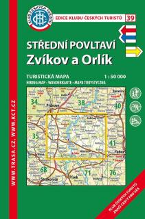39 Střední Povltaví, Zvíkov, 7. vydání, 2018 - turistická mapa