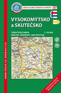 47 Vysokomýtsko, Skutečsko, 7. vydání, 2018 - turistická laminovaná mapa