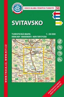 50 Svitavsko, 5. vydání, 2017 - turistická laminovaná mapa