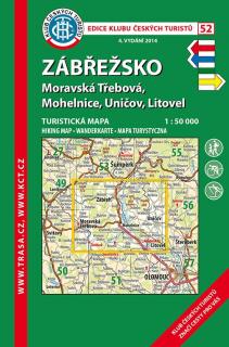 52 Zábřežsko, 5. vydání, 2018 - turistická laminovaná mapa