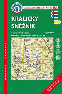 53 Králický Sněžník,6. vydání, 2017 - turistická laminovaná mapa