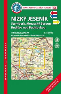 56 Nízký Jeseník, 6. vydání, 2017 - turistická laminovaná mapa