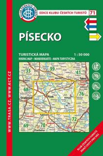 71 Písecko, 7. vydání, 2019 - turistická mapa
