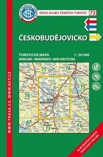 72 Českobudějovicko, 7. vydání, 2020 - turistická laminovaná mapa