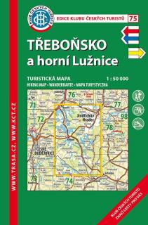 75 Třeboňsko, horní Lužnice, 9. vdání, 2018 - turistická laminovaná mapa