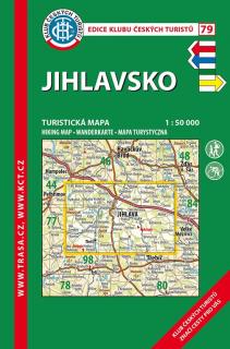 79 Jihlavsko lamino 5. vydání, 2015 - turistická laminovaná mapa