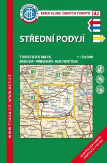 82 Střední Podyjí, 4. vydání, 2017 - turistická mapa