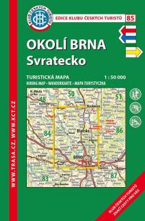 85 Okolí Brna, Svratecko, 8. vydání, 2020 - turistická mapa