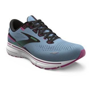BROOKS Dámské běžecké boty GHOST 15 blue bell/black/pink - modré Velikost EU: 40