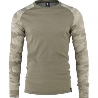 Bula Camo Merino Wool Crew Velikost: XL, Barva: Zelená