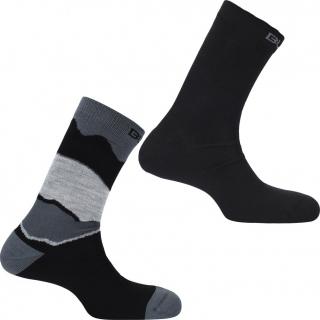 BULA Pánské 2PK Layer Sock Velikost: L, Barva: Šedá