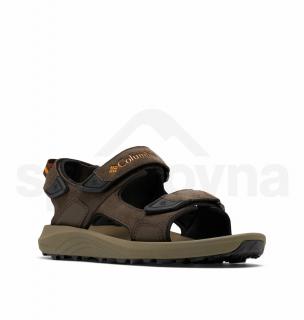 COLUMBIA Pánské trekové sandále TRAILSTORM HIKER 3 STRAP cordovan/gold amber - hnědé Velikost EU: 43