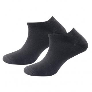 DEVOLD Ponožky funkční nízké DAILY MERINO SHORTY 2 PACK - černé Velikost: 36-40