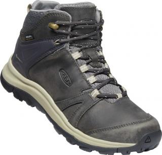 KEEN Dámské trekové boty TERRADORA II LEATHER MID WP W magnet/plaza taupe - šedé Velikost EU: 37,5